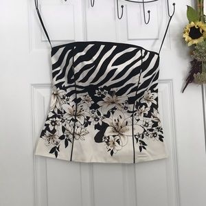 Strapless White House Black Market Top
